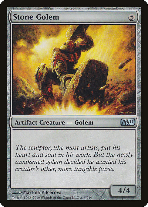 Magic the Gathering Card - Stone Golem - MTG Circle