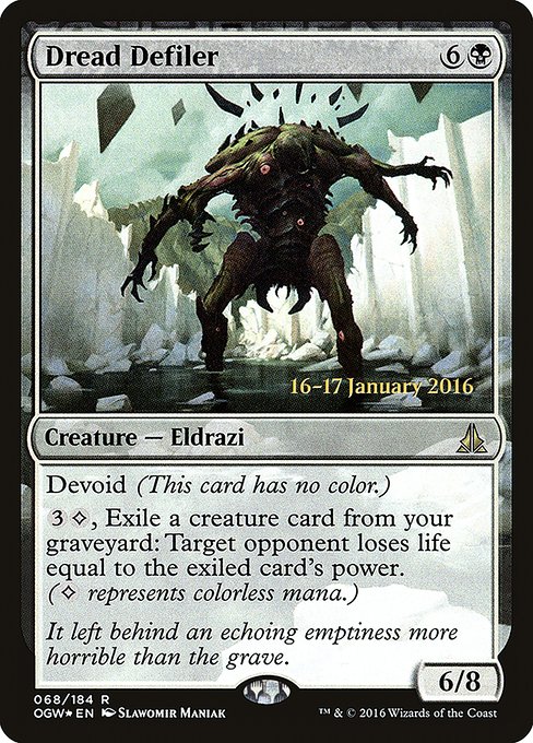 Magic the Gathering Card - Dread Defiler - MTG Circle