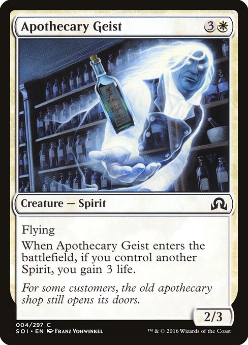 Magic the Gathering Card - Apothecary Geist - MTG Circle