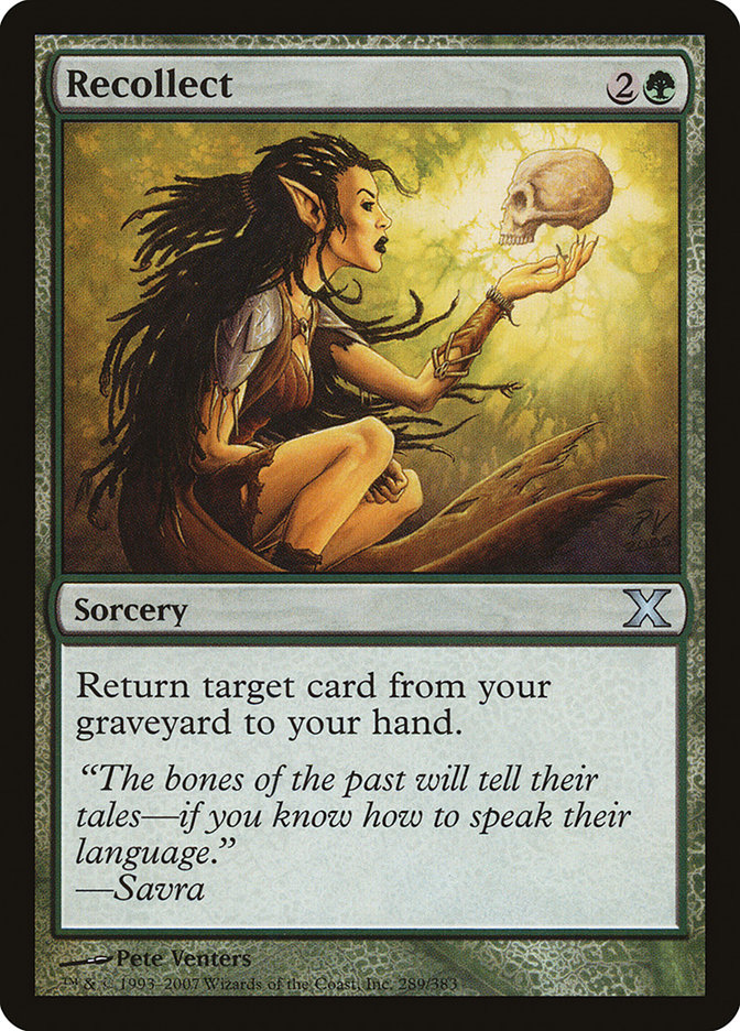 Magic the Gathering Card - Recollect - MTG Circle