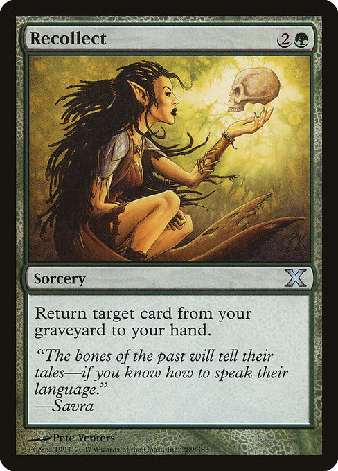 Magic the Gathering Card - Recollect - MTG Circle