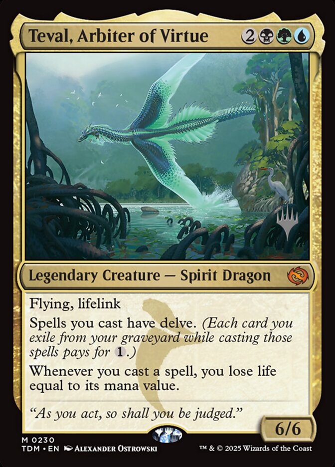 Magic the Gathering Card - Teval, Arbiter of Virtue - MTG Circle