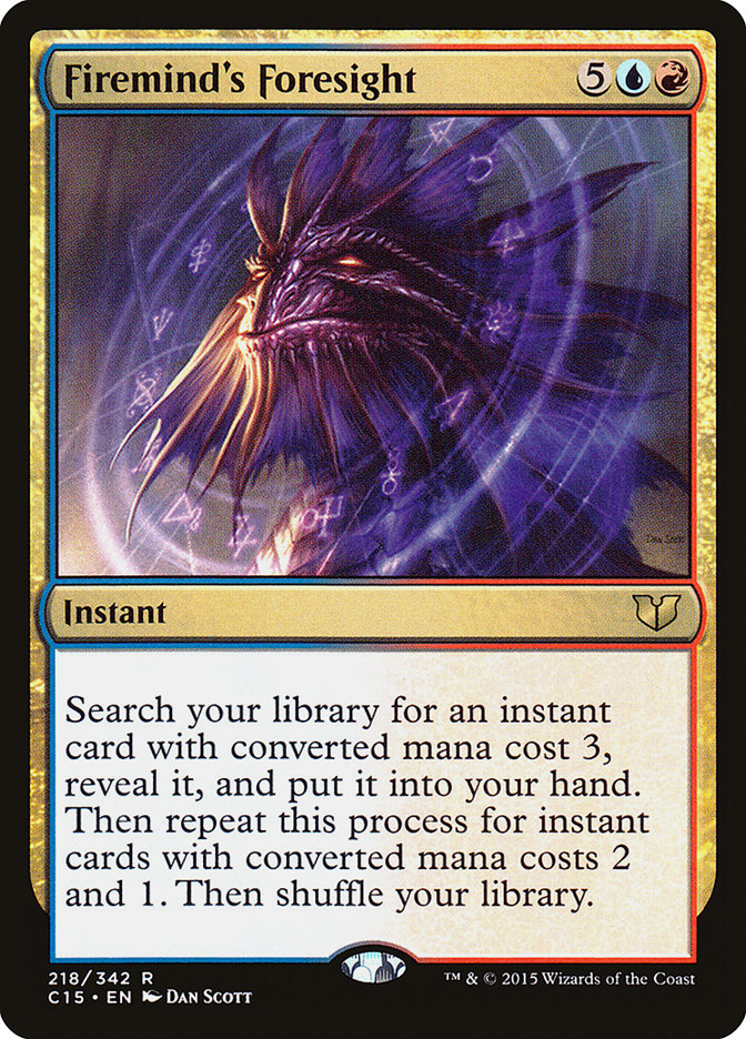 Magic the Gathering Card - Firemind's Foresight - MTG Circle