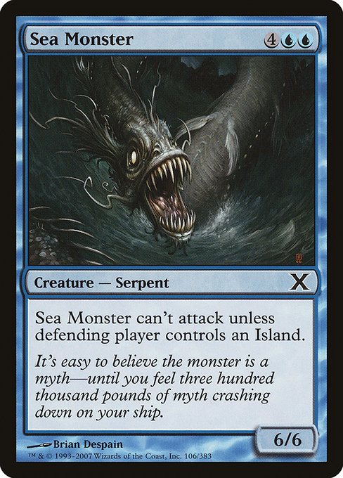 Magic the Gathering Card - Sea Monster - MTG Circle