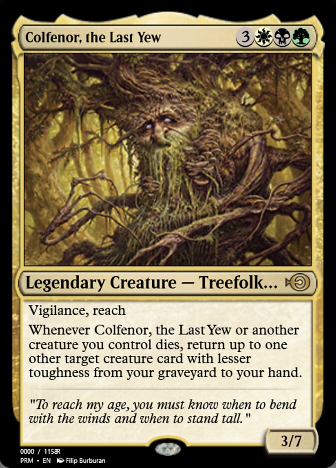 Magic the Gathering Card - Colfenor, the Last Yew - MTG Circle