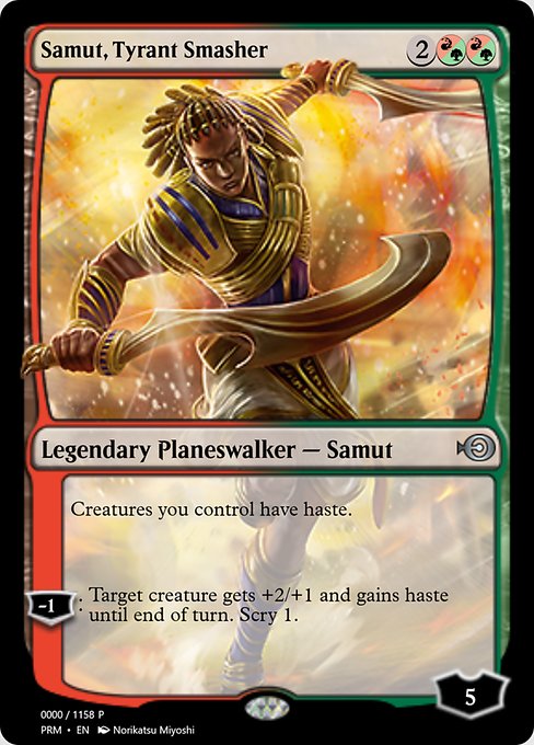 Magic the Gathering Card - Samut, Tyrant Smasher - MTG Circle