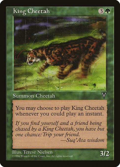 Magic the Gathering Card - King Cheetah - MTG Circle