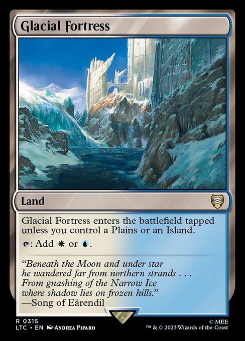 Magic the Gathering Card - Glacial Fortress - MTG Circle