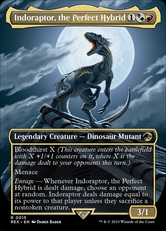 Magic the Gathering Card - Indoraptor, the Perfect Hybrid - MTG Circle