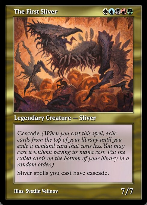 Magic the Gathering Card - The First Sliver - MTG Circle