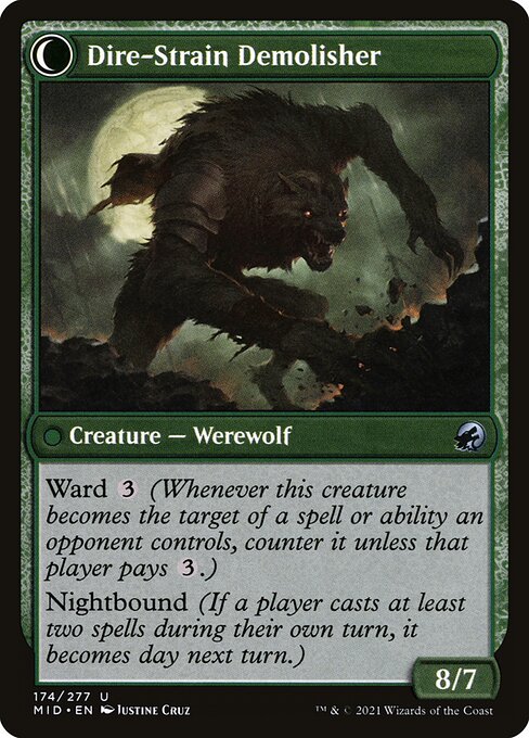 Magic the Gathering Card - Dire-Strain Demolisher - MTG Circle