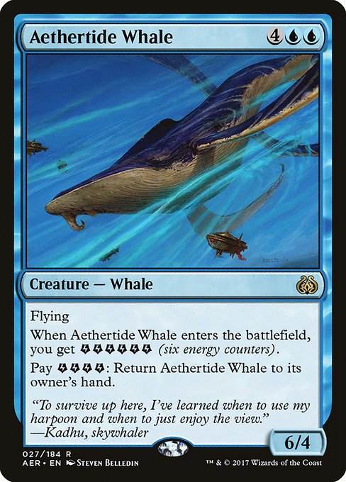 Magic the Gathering Card - Aethertide Whale - MTG Circle