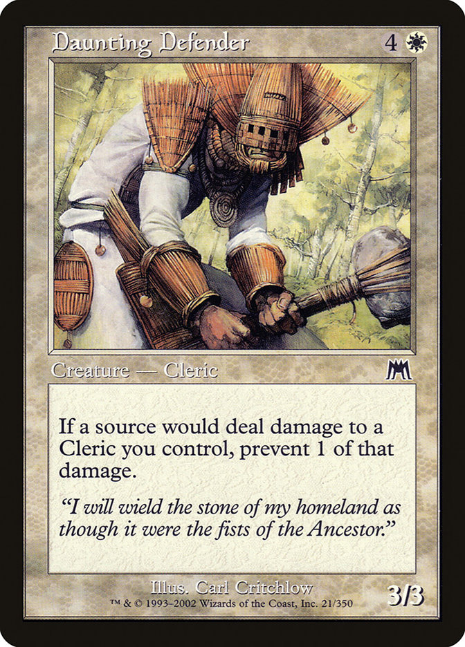 Magic the Gathering Card - Daunting Defender - MTG Circle