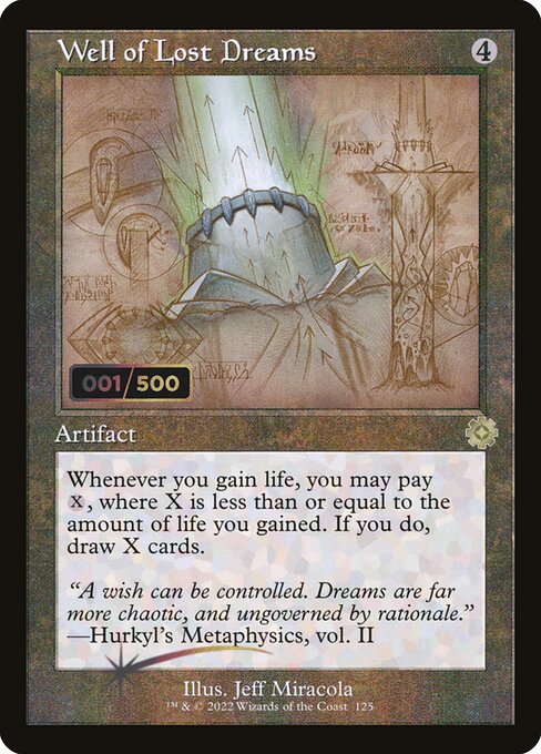 Magic the Gathering Card - Well of Lost Dreams - MTG Circle