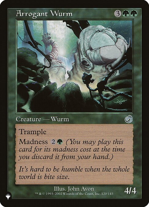 Magic the Gathering Card - Arrogant Wurm - MTG Circle