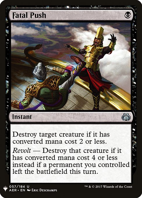 Magic the Gathering Card - Fatal Push - MTG Circle