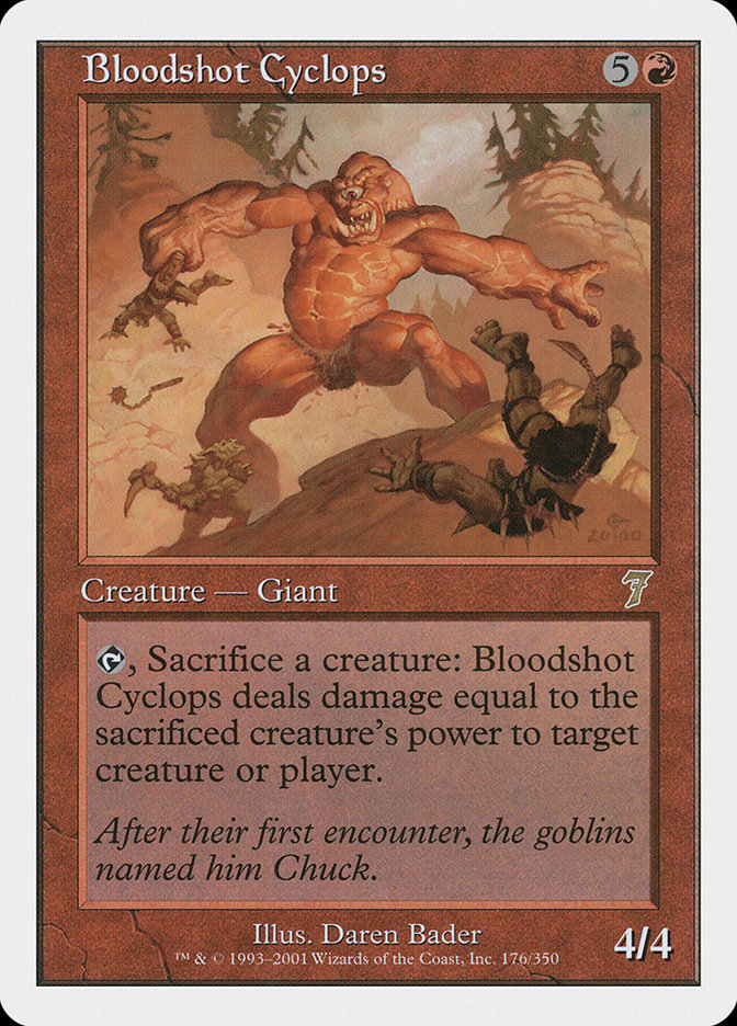 Magic the Gathering Card - Bloodshot Cyclops - MTG Circle