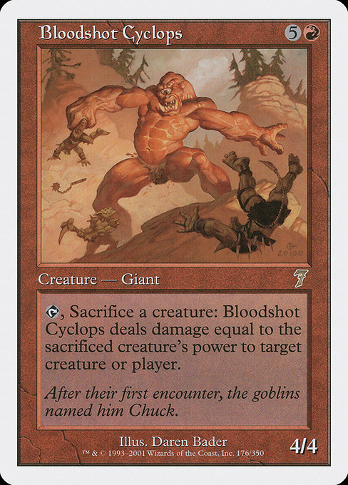Magic the Gathering Card - Bloodshot Cyclops - MTG Circle