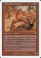 Magic the Gathering Card - Bloodshot Cyclops - MTG Circle
