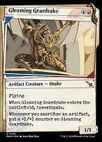 Magic the Gathering Card - Gleaming Geardrake - MTG Circle