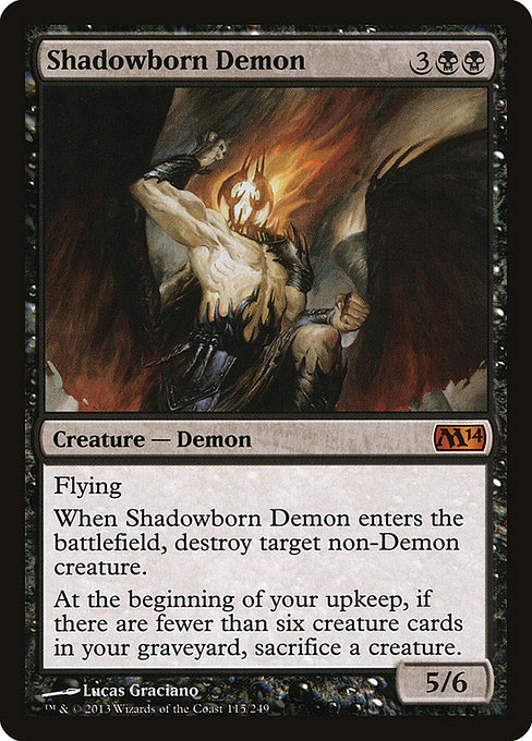 Magic the Gathering Card - Shadowborn Demon - MTG Circle