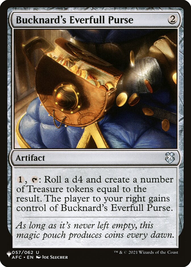 Magic the Gathering Card - Bucknard's Everfull Purse - MTG Circle