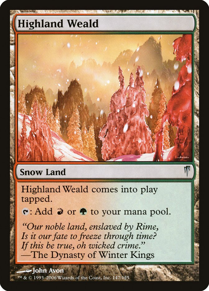 Magic the Gathering Card - Highland Weald - MTG Circle