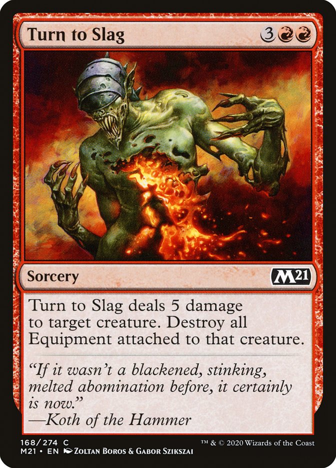 Magic the Gathering Card - Turn to Slag - MTG Circle
