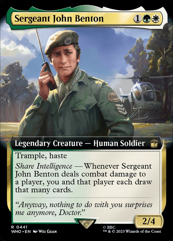 Magic the Gathering Card - Sergeant John Benton - MTG Circle