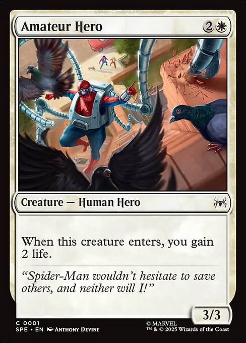 Magic the Gathering Card - Amateur Hero - MTG Circle