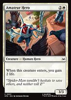 Magic the Gathering Card - Amateur Hero - MTG Circle