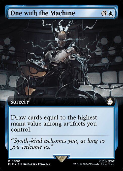 Magic the Gathering Card - One with the Machine - MTG Circle