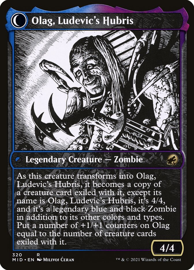 Magic the Gathering Card - Olag, Ludevic's Hubris - MTG Circle