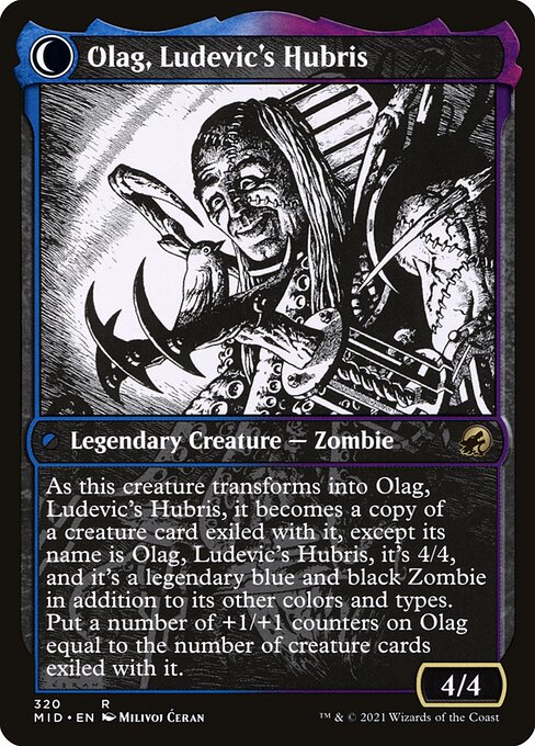 Magic the Gathering Card - Olag, Ludevic's Hubris - MTG Circle