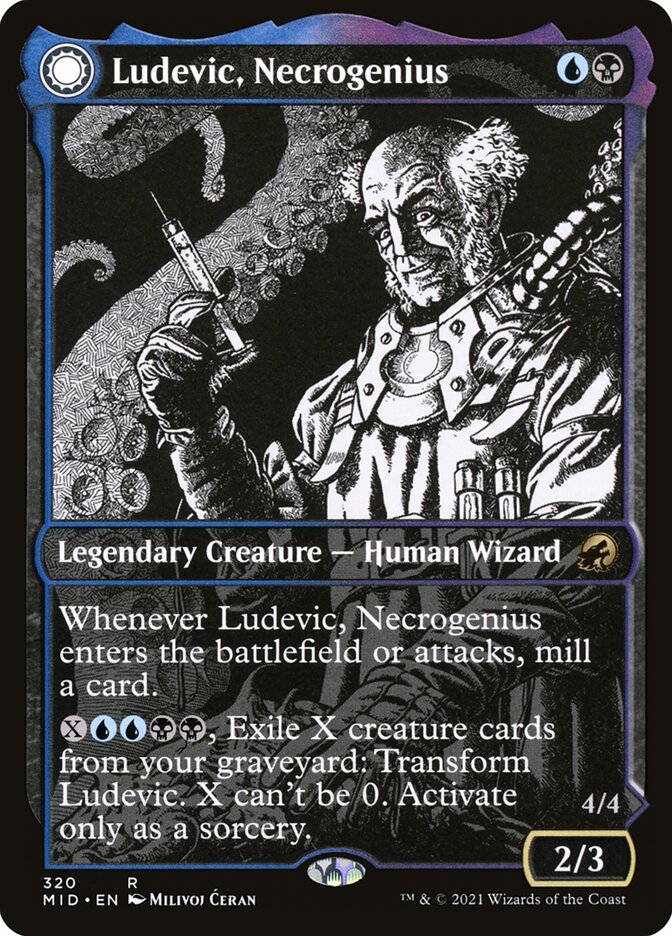 Magic the Gathering Card - Ludevic, Necrogenius - MTG Circle
