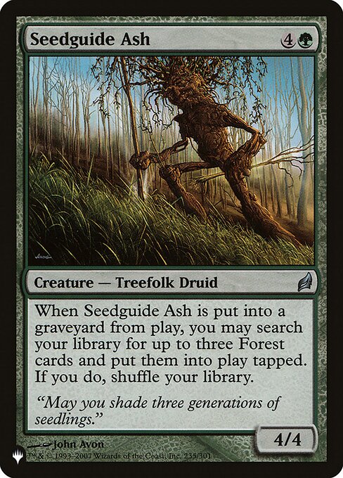 Magic the Gathering Card - Seedguide Ash - MTG Circle