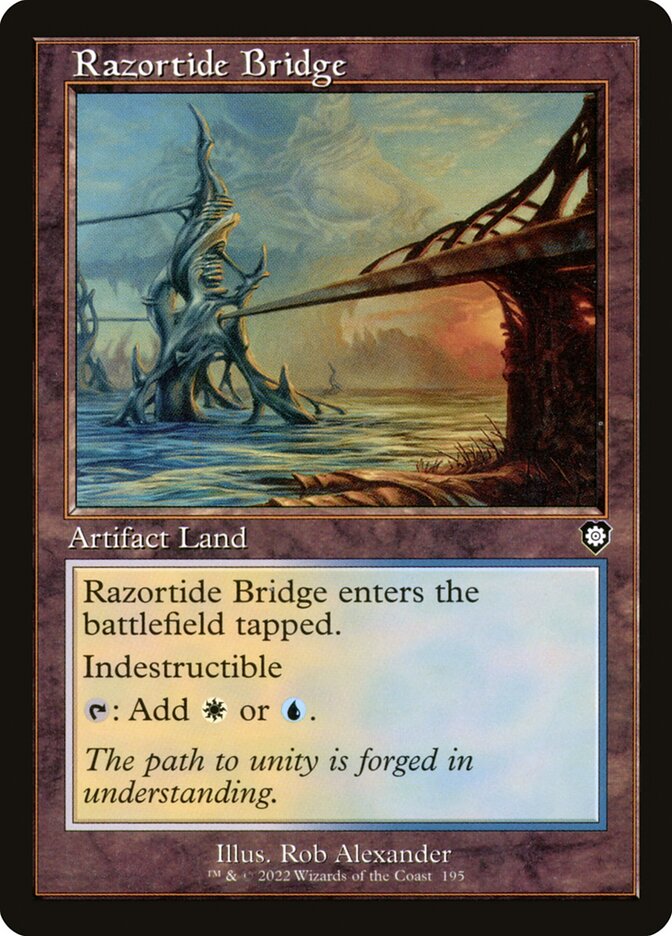 Magic the Gathering Card - Razortide Bridge - MTG Circle