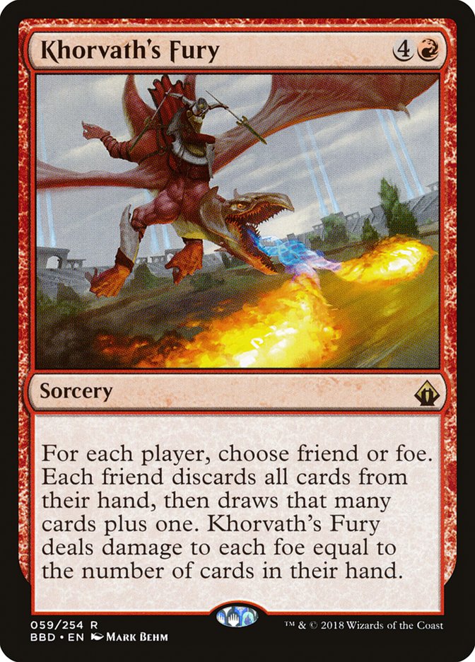 Magic the Gathering Card - Khorvath's Fury - MTG Circle