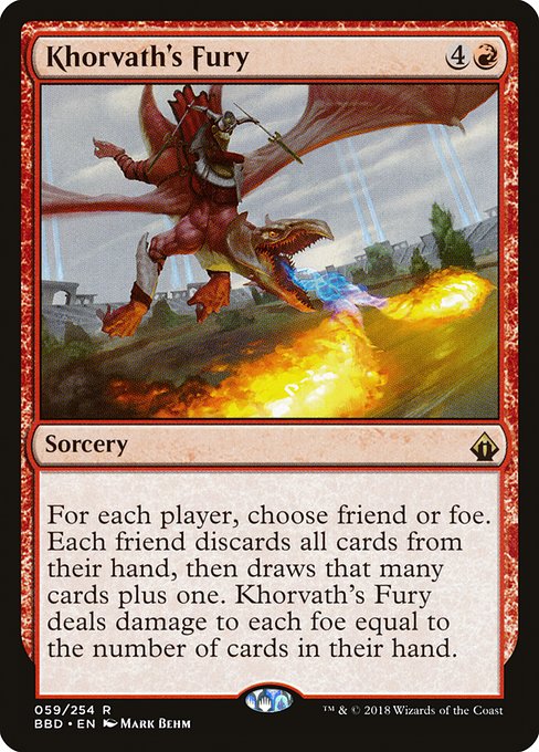 Magic the Gathering Card - Khorvath's Fury - MTG Circle