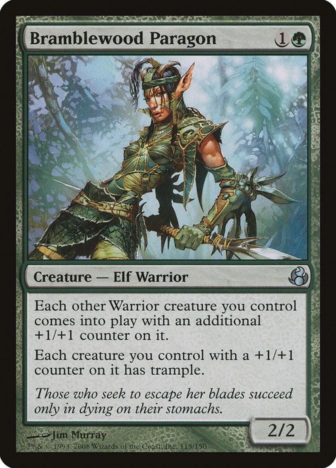 Magic the Gathering Card - Bramblewood Paragon - MTG Circle