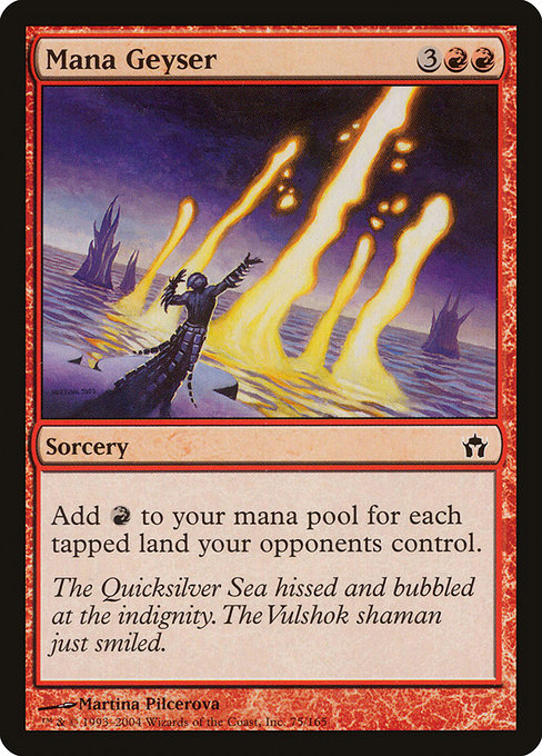 Magic the Gathering Card - Mana Geyser - MTG Circle