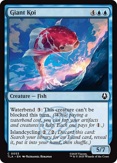 Magic the Gathering Card - Giant Koi - MTG Circle