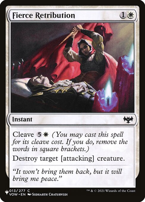 Magic the Gathering Card - Fierce Retribution - MTG Circle