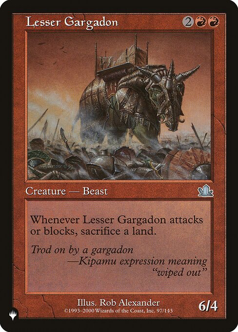 Magic the Gathering Card - Lesser Gargadon - MTG Circle
