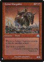 Magic the Gathering Card - Lesser Gargadon - MTG Circle