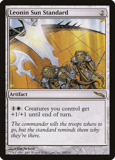 Magic the Gathering Card - Leonin Sun Standard - MTG Circle