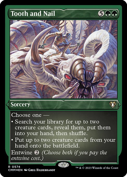 Magic the Gathering Card - Tooth and Nail - MTG Circle