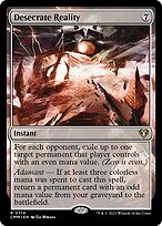 Magic the Gathering Card - Desecrate Reality - MTG Circle