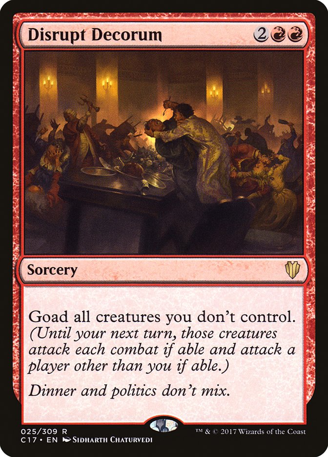 Magic the Gathering Card - Disrupt Decorum - MTG Circle
