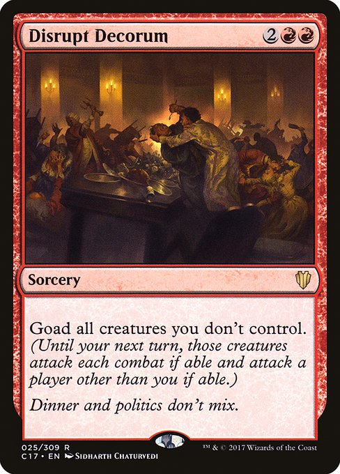 Magic the Gathering Card - Disrupt Decorum - MTG Circle